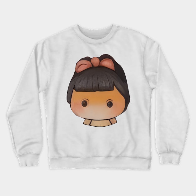 Shy Face Crewneck Sweatshirt by Sheptylevskyi